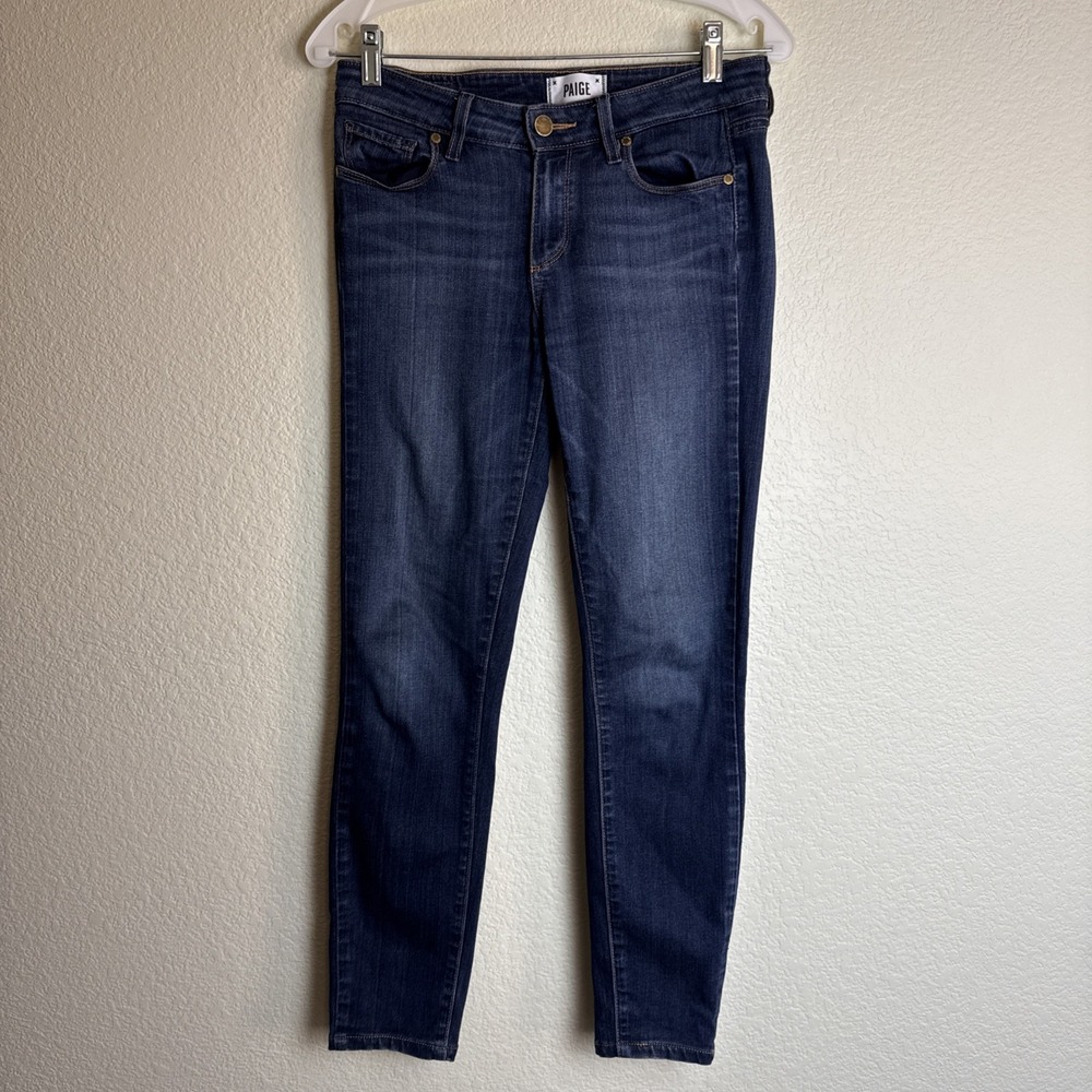 PAIGE Verdugo Slim Skinny Jeans Size 27 Womens Indigo Blue Classic Soft Denim